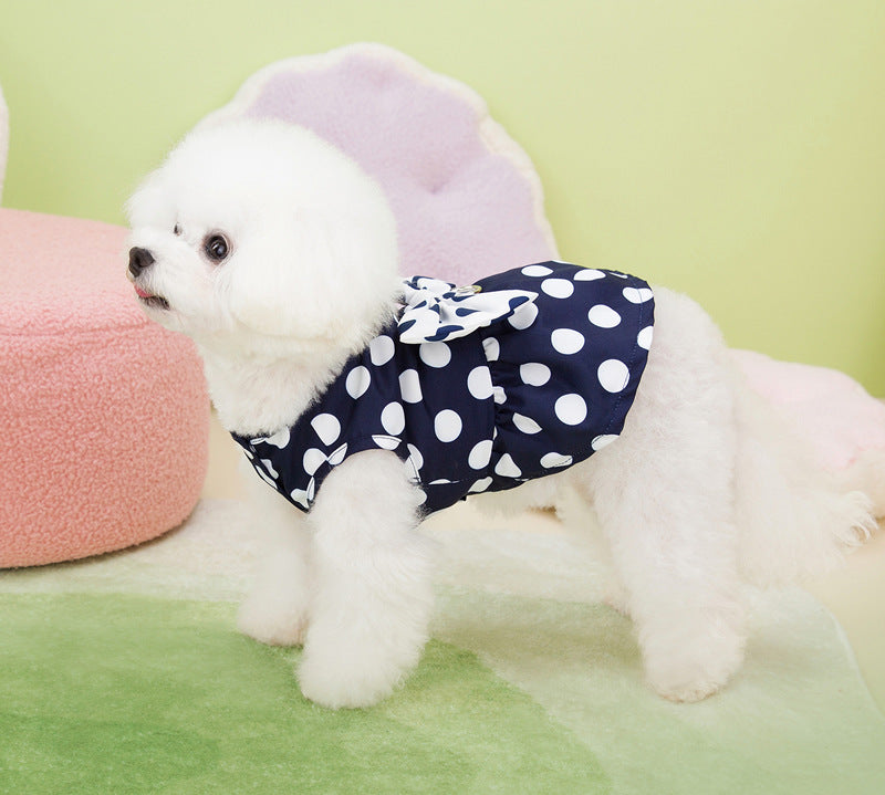 【新作犬猫服 登場】 犬服 ペット服 犬 洋服 ペット猫犬服夏薄型ペット服スカートリーシュスカート