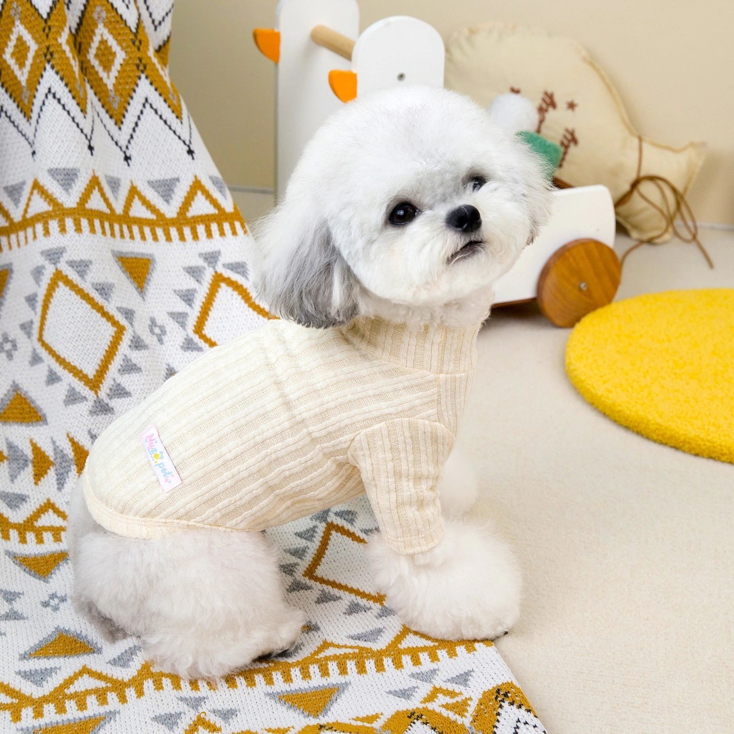 人気犬の服ペット小型犬の服新しいテディよりパンダミミミ韓国ハイネックボトムシャツ