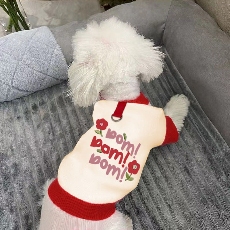 犬の服リーシュ バックル テディ ビビ クマ ポメラニアン小さな子犬猫ファルコン ペット服犬 服 犬 犬の服 犬 洋服 犬の服夏 犬洋服