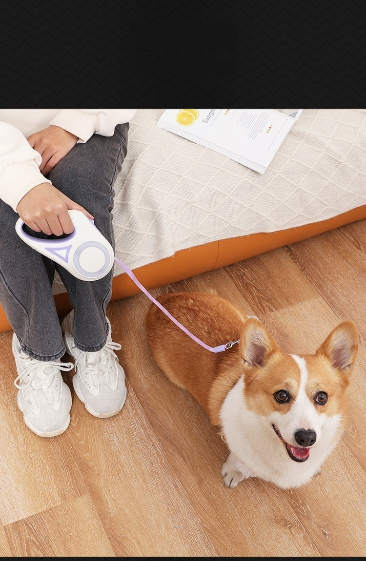 新型LED発光犬ロープペット牽引ロープ自動伸縮ドッグランロープ犬ロープ牽引ロープ犬用品