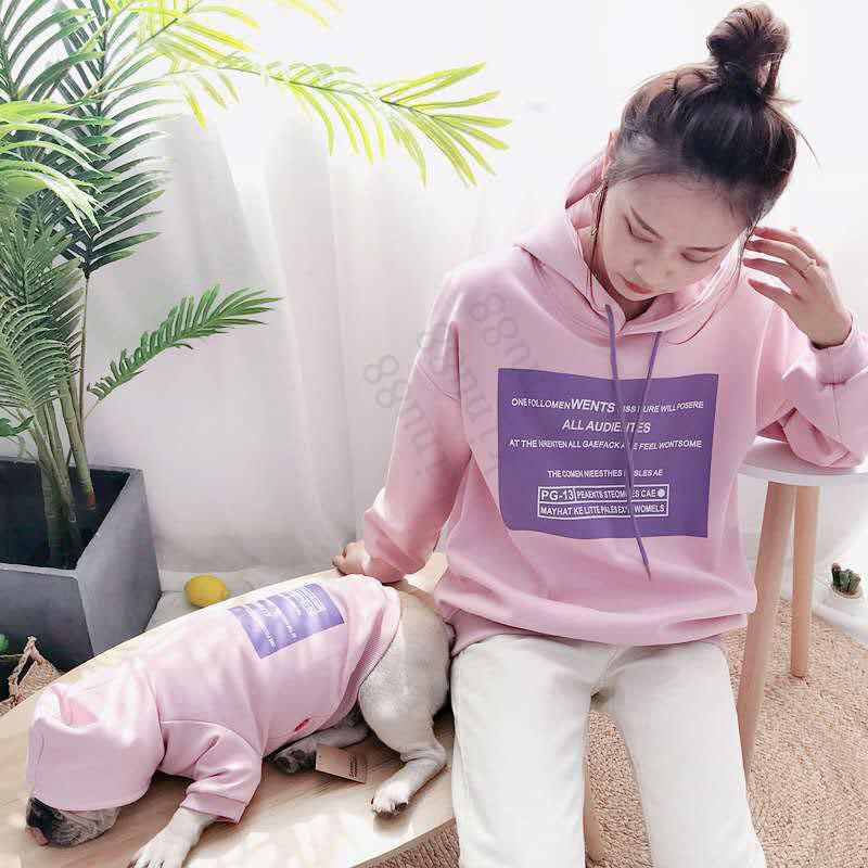 ペットとお揃いパーカー ストライプ フード付き 親子お揃い犬の服 犬用犬猫とオーナーがペアルック出来