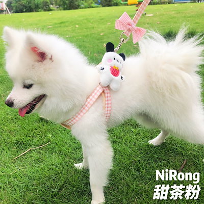 メガ割犬牽引ロープ漫画散歩犬牽引ロープ胸ストラップ屋外犬ロープ犬チェーン猫ロープ猫博美テディ963