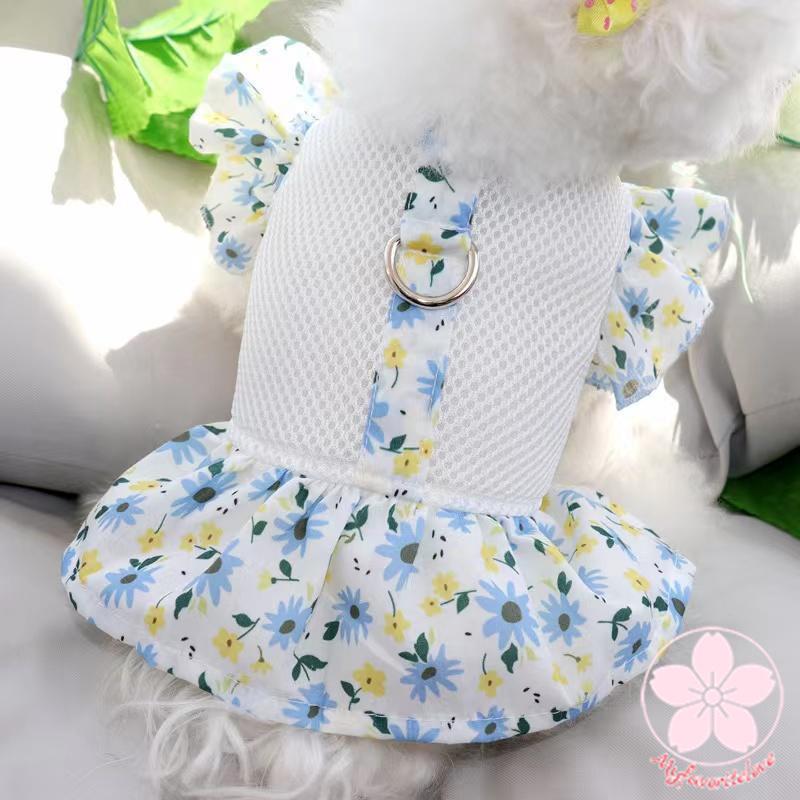 大人気 上品 ペット 服 安い 犬 春 夏 花 柄 ワンピース かわいい 可愛い ハイブランド 猫 ドッグ ウェア