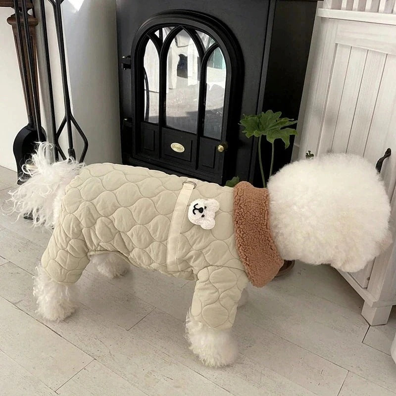 2025秋冬新作 ペット服 犬の服 犬猫服 テディビーベア ヨークシャー 小中型犬 服 快適 ペット用品 犬用品 散歩 防寒 秋冬服