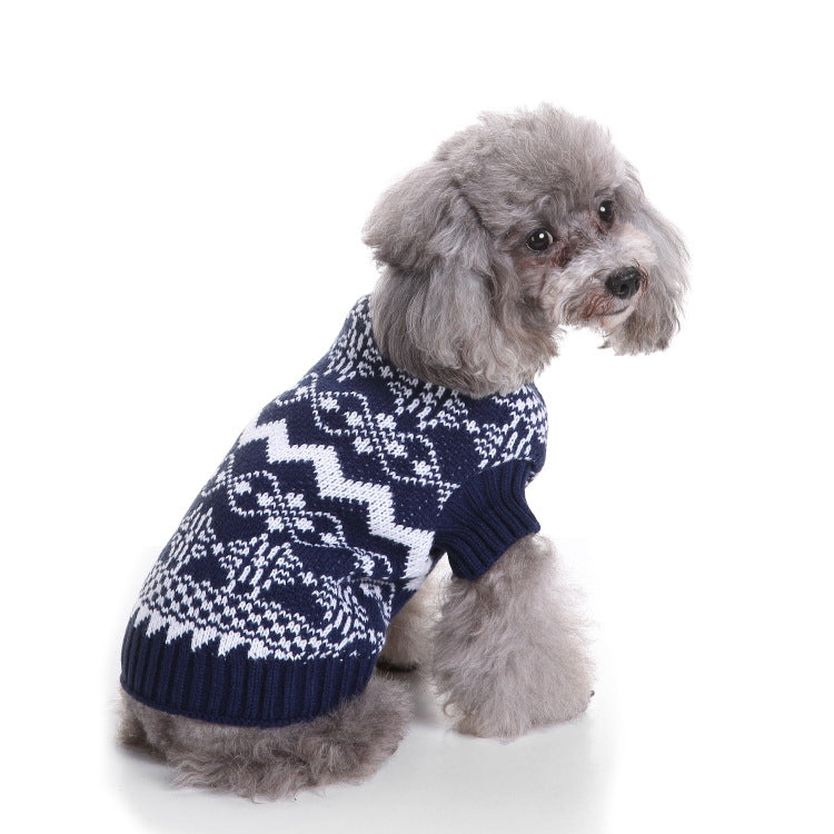 2023年新作入荷 ペット服 犬 服 Tシャツ ドッグウェア犬服クリスマス衣雪花セーターハロウィンペット服セーターヘラジカ衣犬セーター