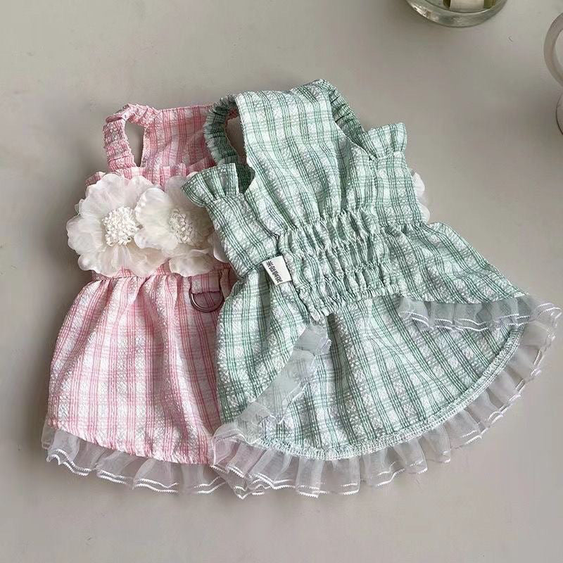 春夏新作 薄手のチョッキ ペット 蝶結び ペットの服 ペット用品 犬猫 服 洋服