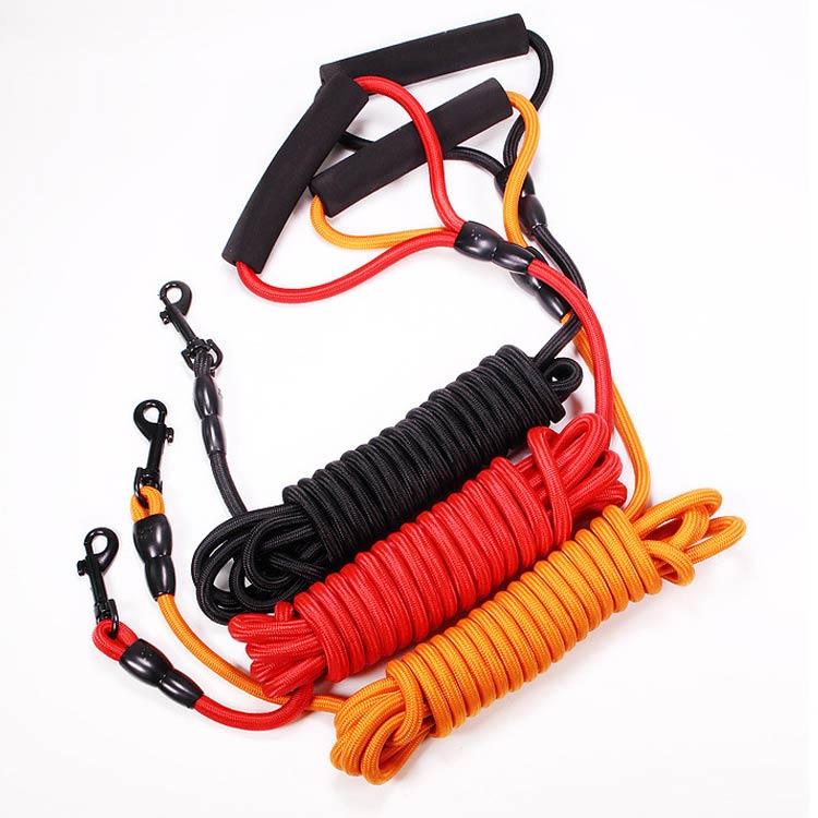 2件200円引きロングリード 犬 軽量 10m 牽引ロープ かわいい トレーニング 太さ8mm クライミングロープ 小型犬 中型犬 大型犬 おしゃれ 5m 犬用散歩リ