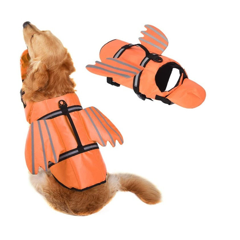 犬 ライフジャケット 小型犬 安全な泳ぎを補助 救命胴衣 ペットジャケット 犬用ライフジャケット 水泳の練習用品 犬 救急服 ペットライフジャケット 高浮力