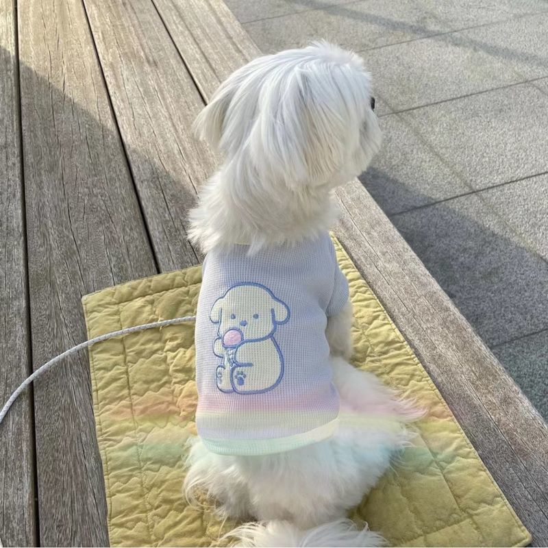 ペット服 猫 犬服 刺繍 ワッフル 春 秋 夏 ボトム ファイター プードル ビションフリーゼ犬 服 犬 犬の服 犬 洋服 犬の服夏 犬洋服