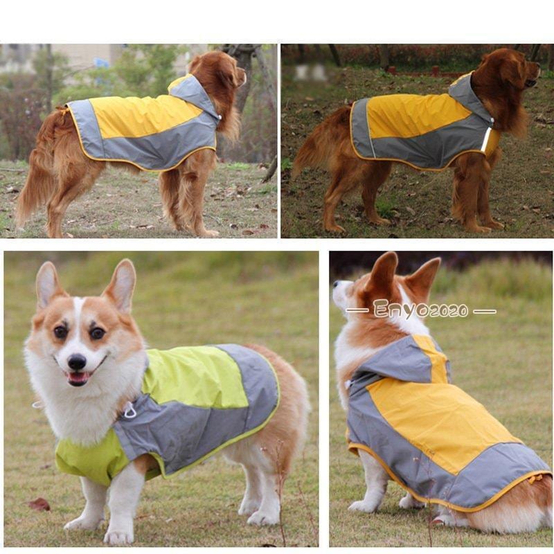 小型 中型 大型犬用】レインコート レインポンチョ カッパ 犬服 犬 服 犬の服 ドギーランドマジックテープ 着せやすい 梅雨