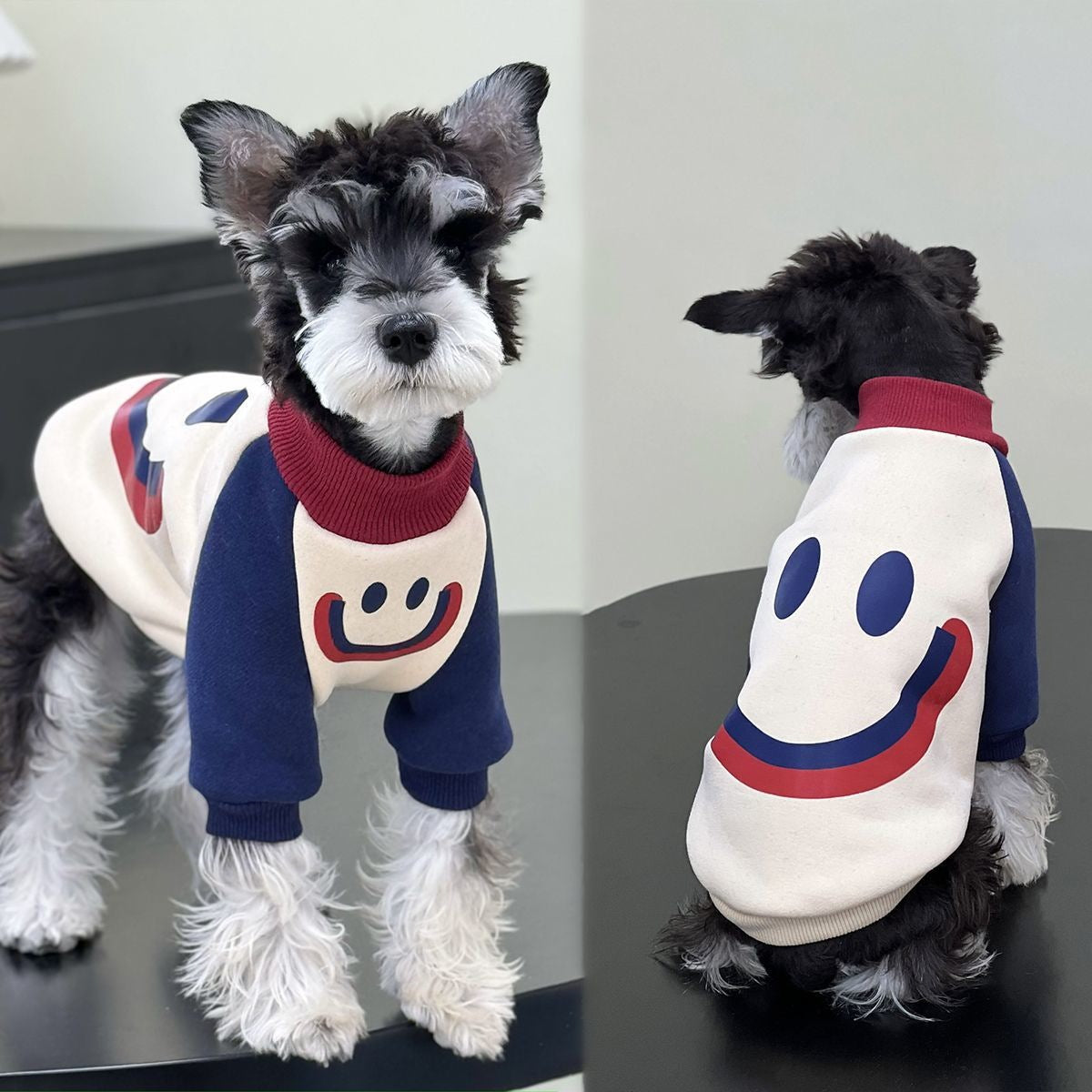 ペット 猫 犬の服 秋と冬 シュナウザーの服 パッチワーク タイド スウェット テディ ビションフリーゼ 犬 服 犬の服 犬 洋服 犬の服夏 犬洋服