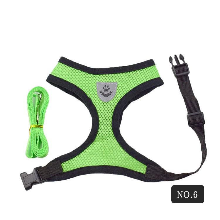 新商品プロモーション,数量限定 ペット用 犬用 ハーネスとリード2点セット 全8色 S M L XL ペット用品 型ハーネス(胴輪)&リード(引き綱) ボディストレス軽減ペット用 犬用