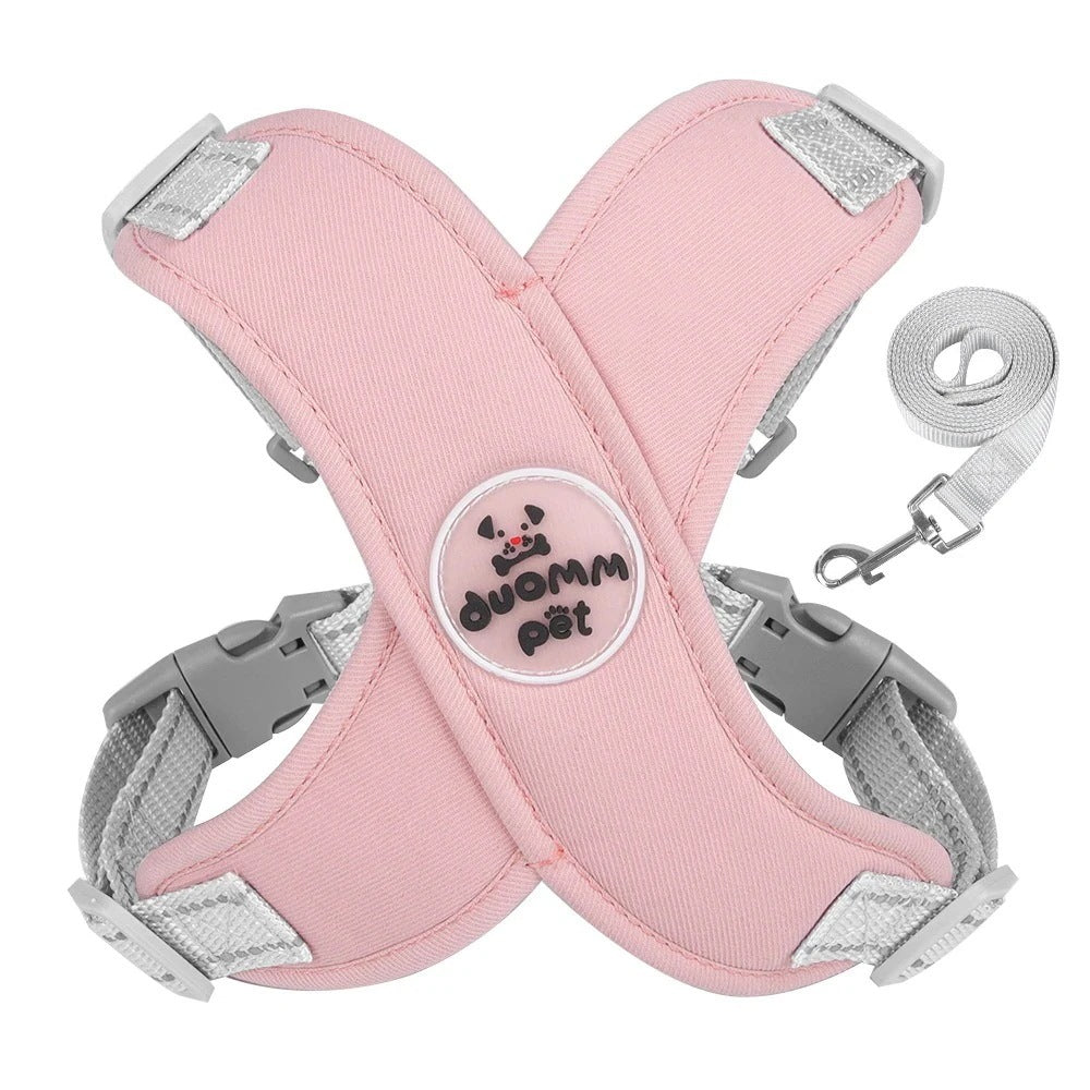 犬の鎖 通気性ペット用チェストハーネス ベスト反射犬用リード ペット用リード