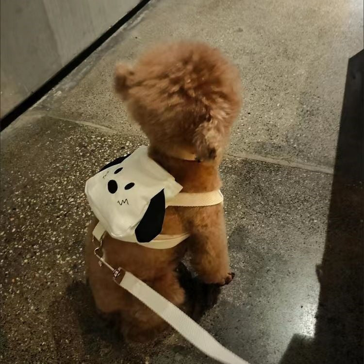 ペットの外出はかわいいですリュックサックの小型カバンは熊のテディの牽引紐の子犬の猫より可愛いです