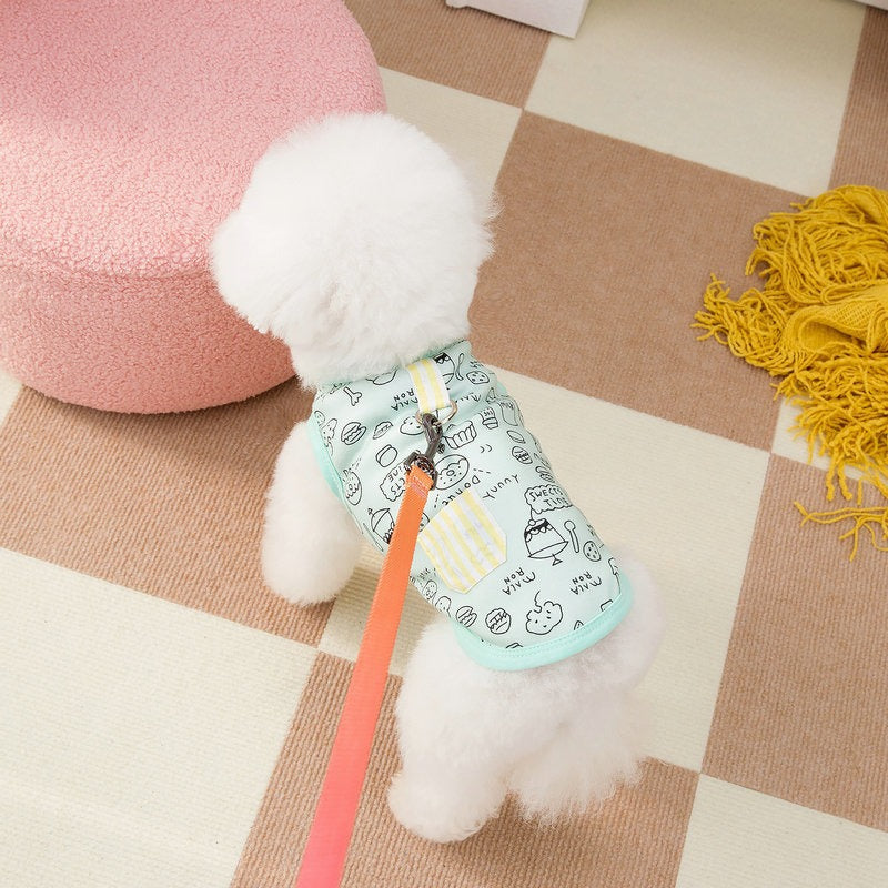 【新作犬猫服 登場】 犬服 ペット服 犬 洋服 春夏薄手ペットベスト犬服小型犬中型犬ペット猫服