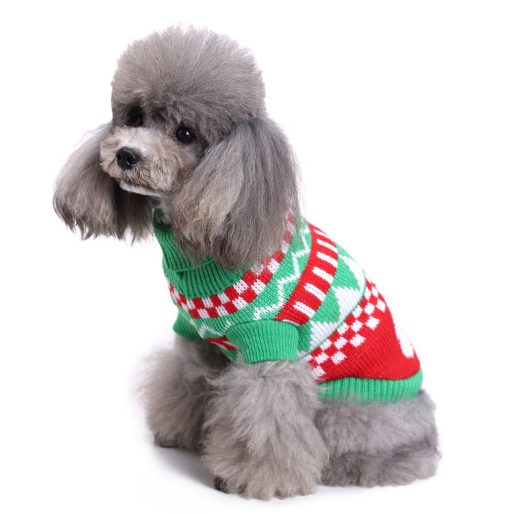 2023年新作入荷 ペット服 犬 服 Tシャツ ドッグウェア犬服クリスマス衣雪花セーターハロウィンペット服セーターヘラジカ衣犬セーター