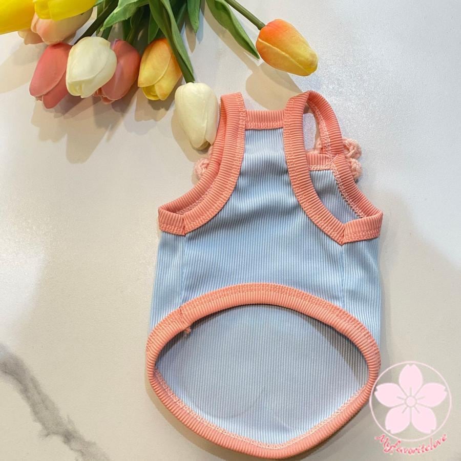 万能流行感 ペット 服 安い 犬 服 春 夏 秋 花柄 キャミソール かわいい 可愛い ハイブランド 猫 ドッグウエア