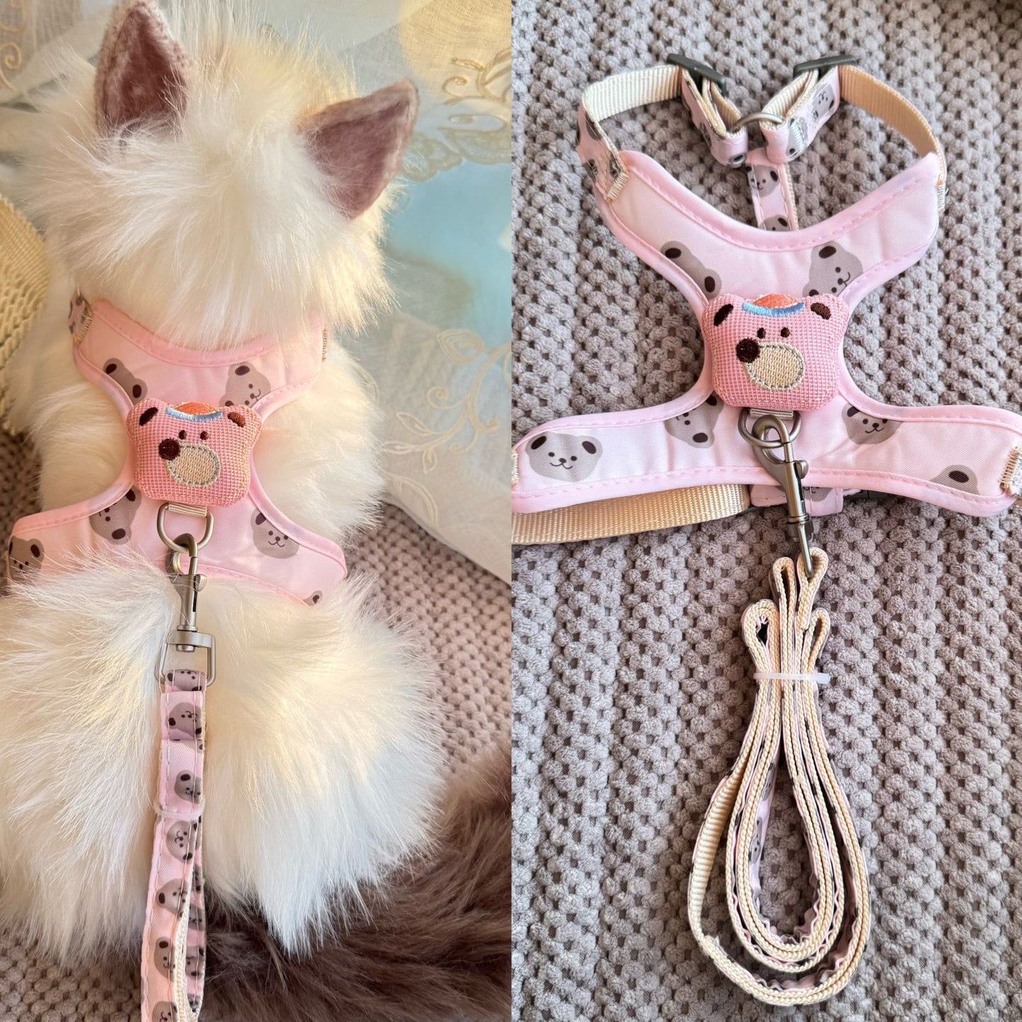 猫牽引ロープベストは犬のロープを散歩する小型専用チェーンでペットのストラップを調節します メガ割ワンピースパンツトートバッグ
