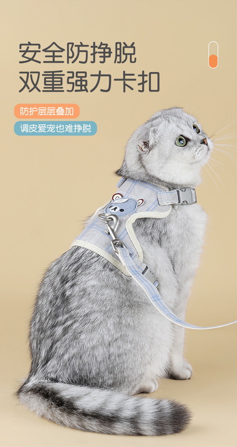 猫用 68 ペットハーネス 犬用ハーネス ネコ用ハーネス お散歩 犬 ハーネスリードセット シンプル ペット用品 ハーネス 小型犬 胴輪 お出かけ おしゃれ 中型犬 簡単装着 2点セット リーシュ 犬