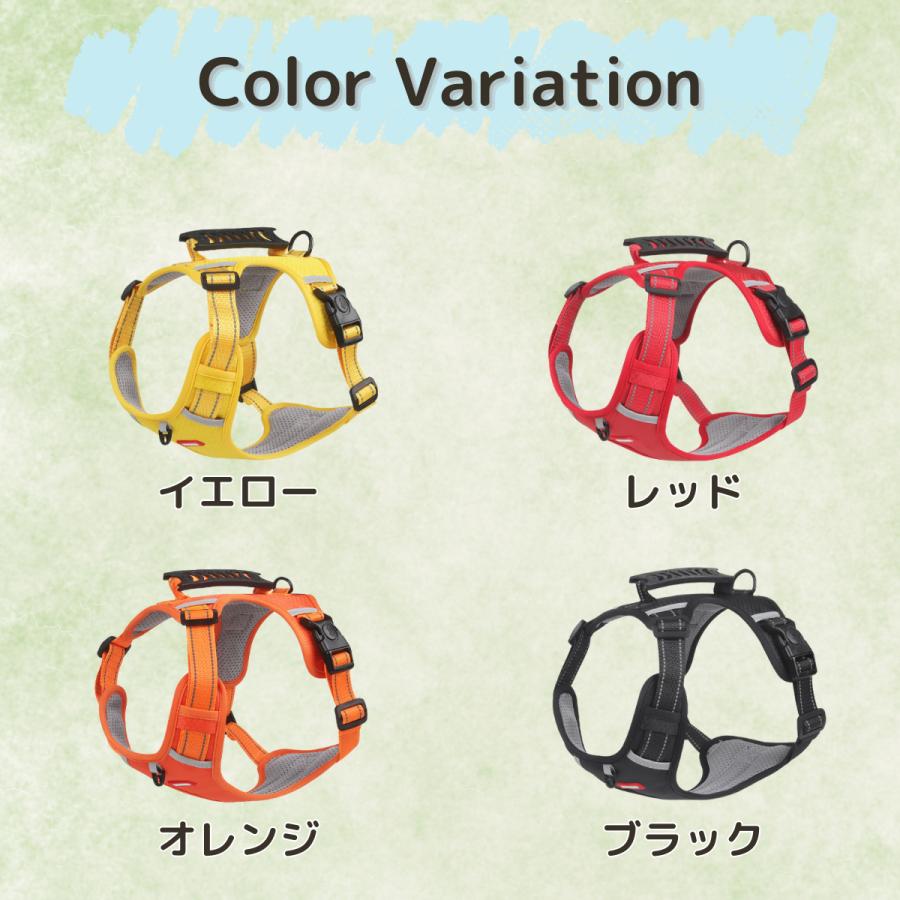 工ガ割-ハーネス 犬 簡単装着 脱げない 頑丈 撥水 クッション リード バックル ロック機能 ナスカン 夜 反射 抜けない 小型犬 中型犬 大型犬 首輪 胴輪 安心 散歩