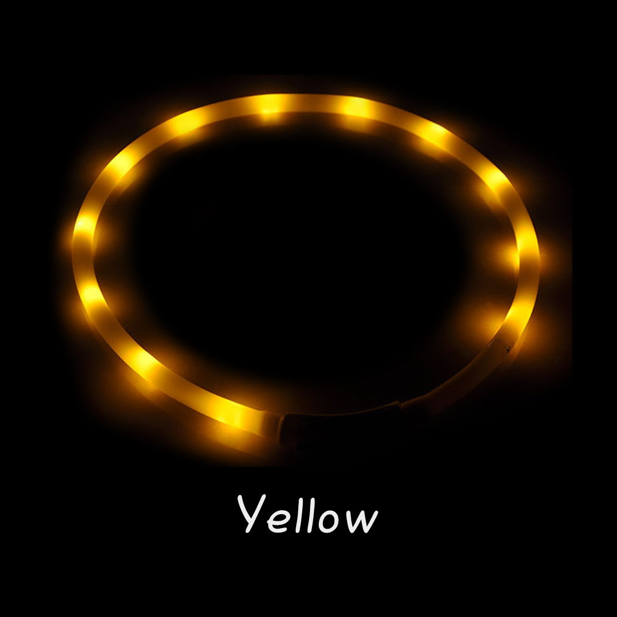 光る首輪 光る 充電式 散歩 首輪 LED おしゃれ 犬 夜 ペット レインボー 猫 USB ライト