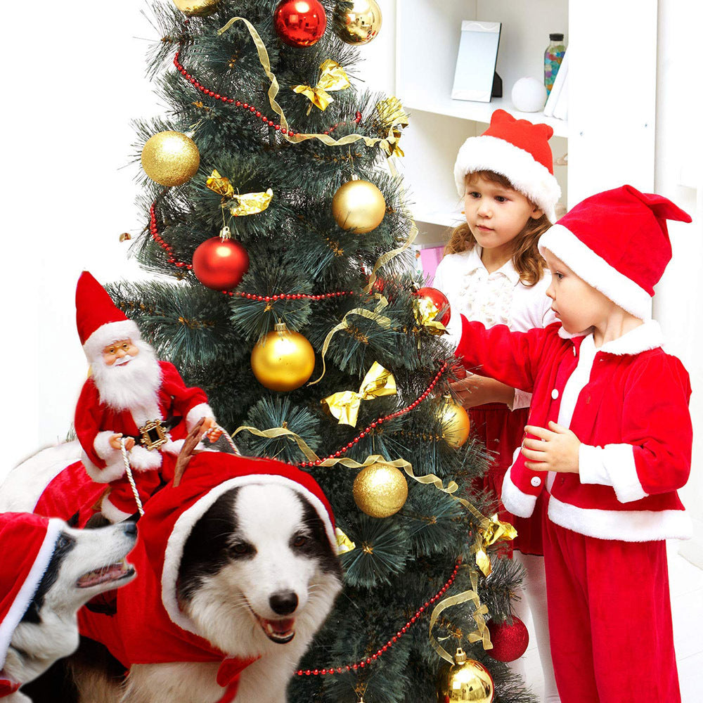 ペット犬クリスマス衣装サンタ乗馬スーツクリスマスペット服鹿乗馬スーツペットクリスマス用品