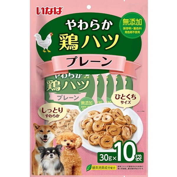 <a href="https://www.qoo10.jp/gmkt.inc/Search/brand.aspx?brandno=77771" target="_blank" class="title_brand" id="btn_brand" title="いなばペットフード">いなばペットフード</a>やわらか鶏ハツ 10袋入り プレーン