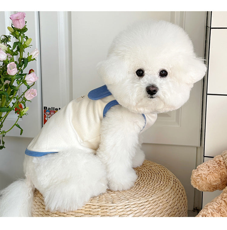 春夏新作 犬服 ペット服 犬 洋服 ペット 犬用品 小中型犬 25年新しいペットの犬の春と秋のベスト小型犬の子犬の服