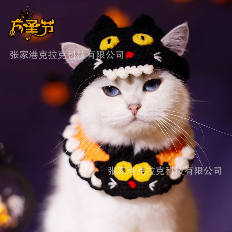 ねこ/犬用品 首輪マフラー サンタマフラー ハロウィンギフト プレゼント お祝い 大人気 着脱簡単 可愛い 散歩 旅行 撮影用 ペット服 記念撮影 INS tiktok かわいい ペット用品 ペット