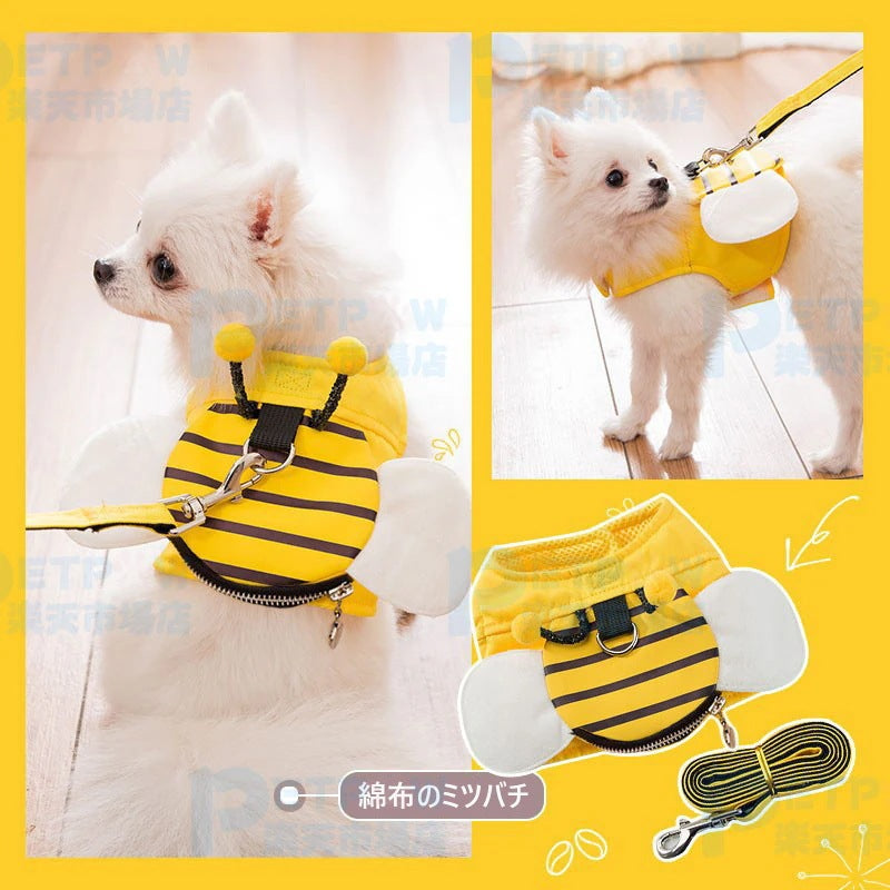 服 + けん引ロープピート犬服犬胸ストラップネット通服けん引ロープは犬の散歩ロープで調節できます