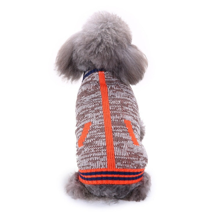 2023年新作入荷 ペット服 犬 服 Tシャツ ドッグウェアペットの服セーターハイネック犬の服セータークリスマス雪花の犬のセーター秋冬