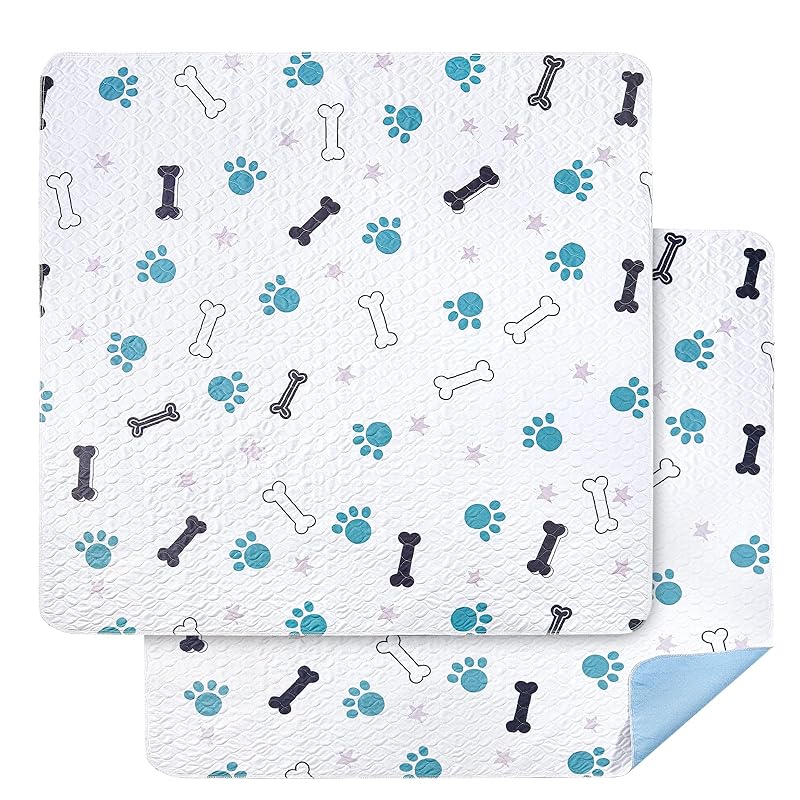 【即納】LOOBANI 2枚セット 犬 猫用洗えるペットシーツ おしっこマット ペット用 トイレ下敷きマット 速乾 滑り止め 繰り返し使える (29*29CM, 2枚セット)
