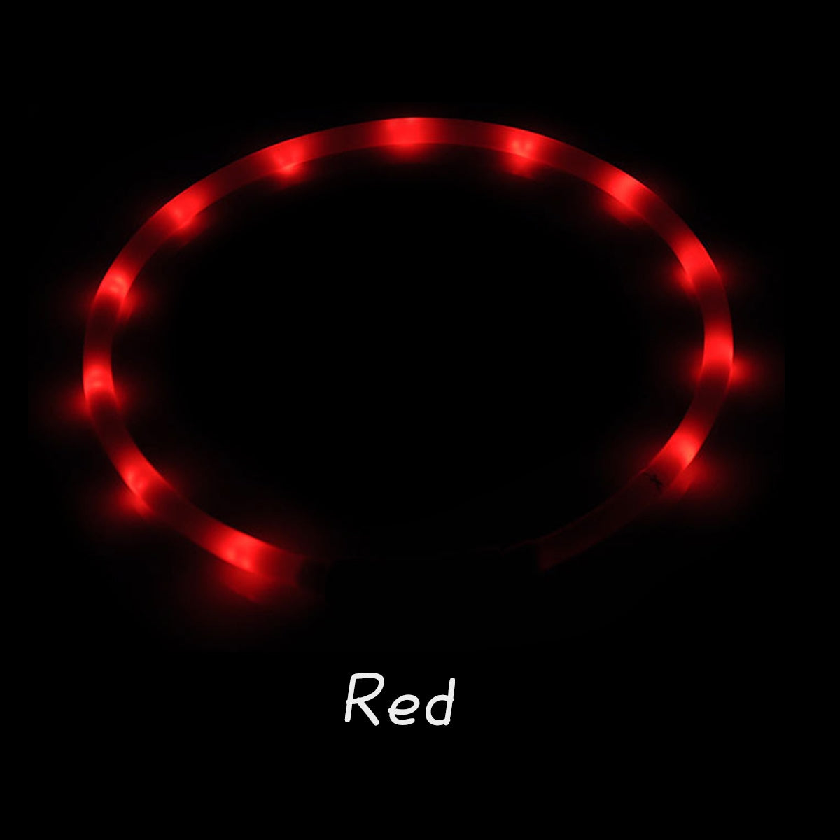 光る首輪 光る 充電式 散歩 首輪 LED おしゃれ 犬 夜 ペット レインボー 猫 USB ライト