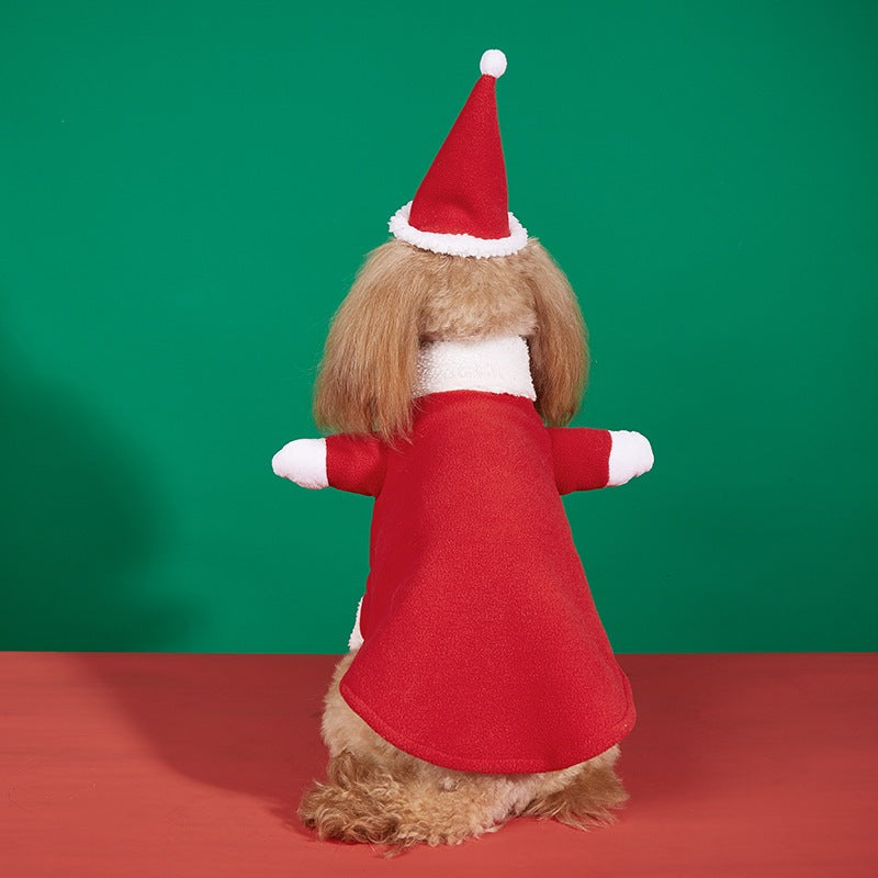 クリスマス 秋冬新作 犬服 ペット服 小中型犬 おしゃれ 安い 猫服 犬服 冬の新作サンタ犬服立つサンタ服ペット服