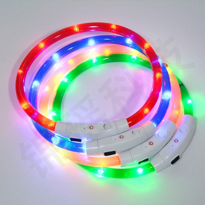 首輪 犬 おしゃれ 小型犬 中型犬 大型犬 光る首輪 犬用 LED ライト USB充電式