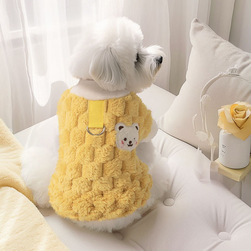 子犬ペット服春秋冬暖かいぬいぐるみウエストコートビションフリーゼ小型犬かわいいベストテディ肥厚犬 服 犬 犬の服 犬 洋服 犬の服夏 犬洋服