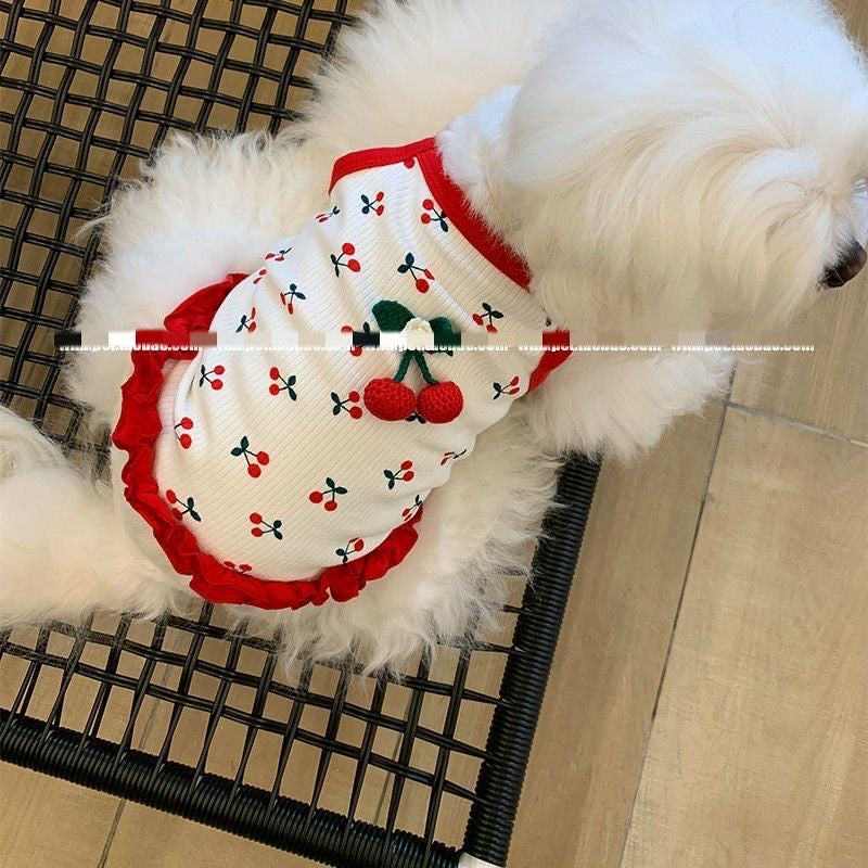 春夏新作 犬服 ペット服 犬 洋服 ペット 犬用品 小中型犬 子犬犬ペット服夏ホルターワンピースサブ猫ベストワンピースペット