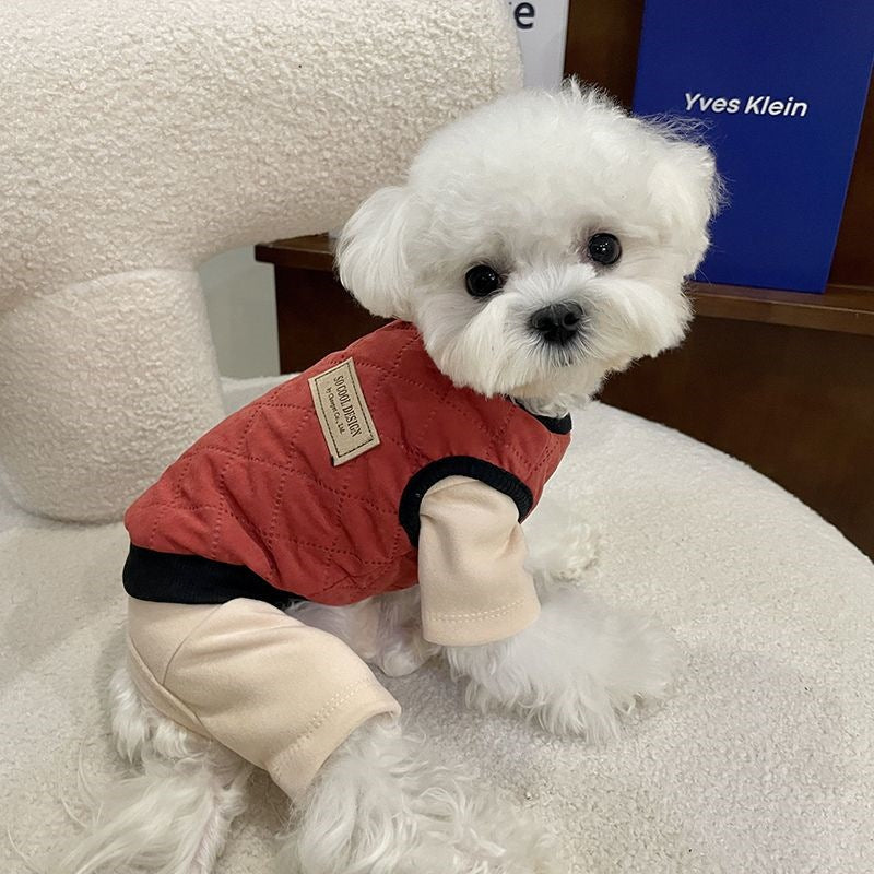 2025 春 ストレッチ 帯電防止 ビションフリーゼ ブーメラン 犬 服 犬の服 犬 洋服 犬の服夏 犬洋服