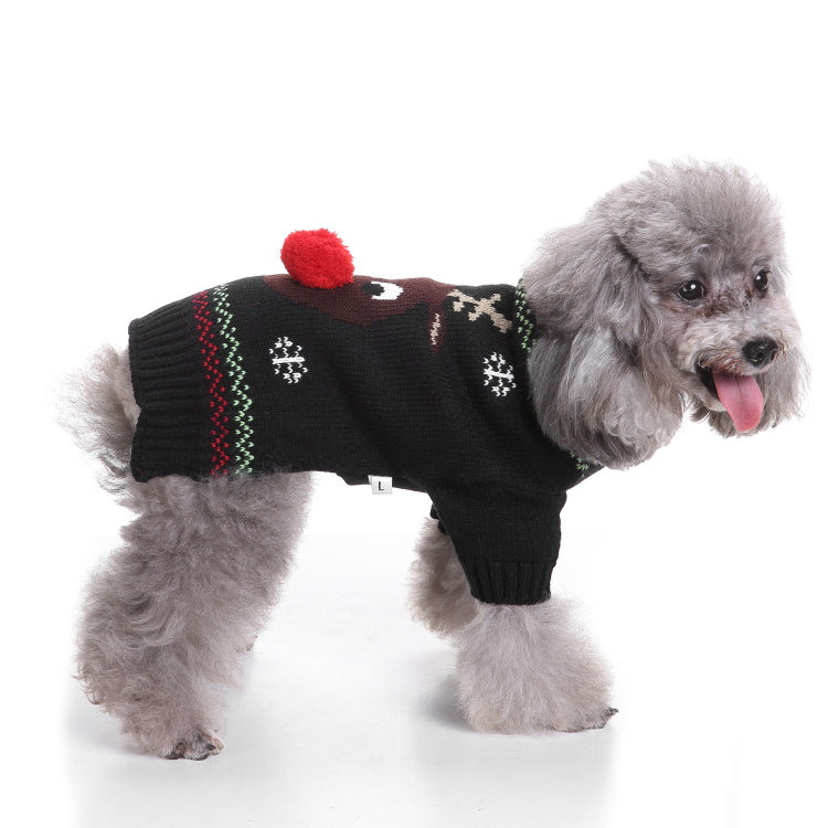 2023年新作入荷 ペット服 犬 服 Tシャツ ドッグウェア犬セーターペットクリスマスセーターニットハイネックペット服セーター犬セーター