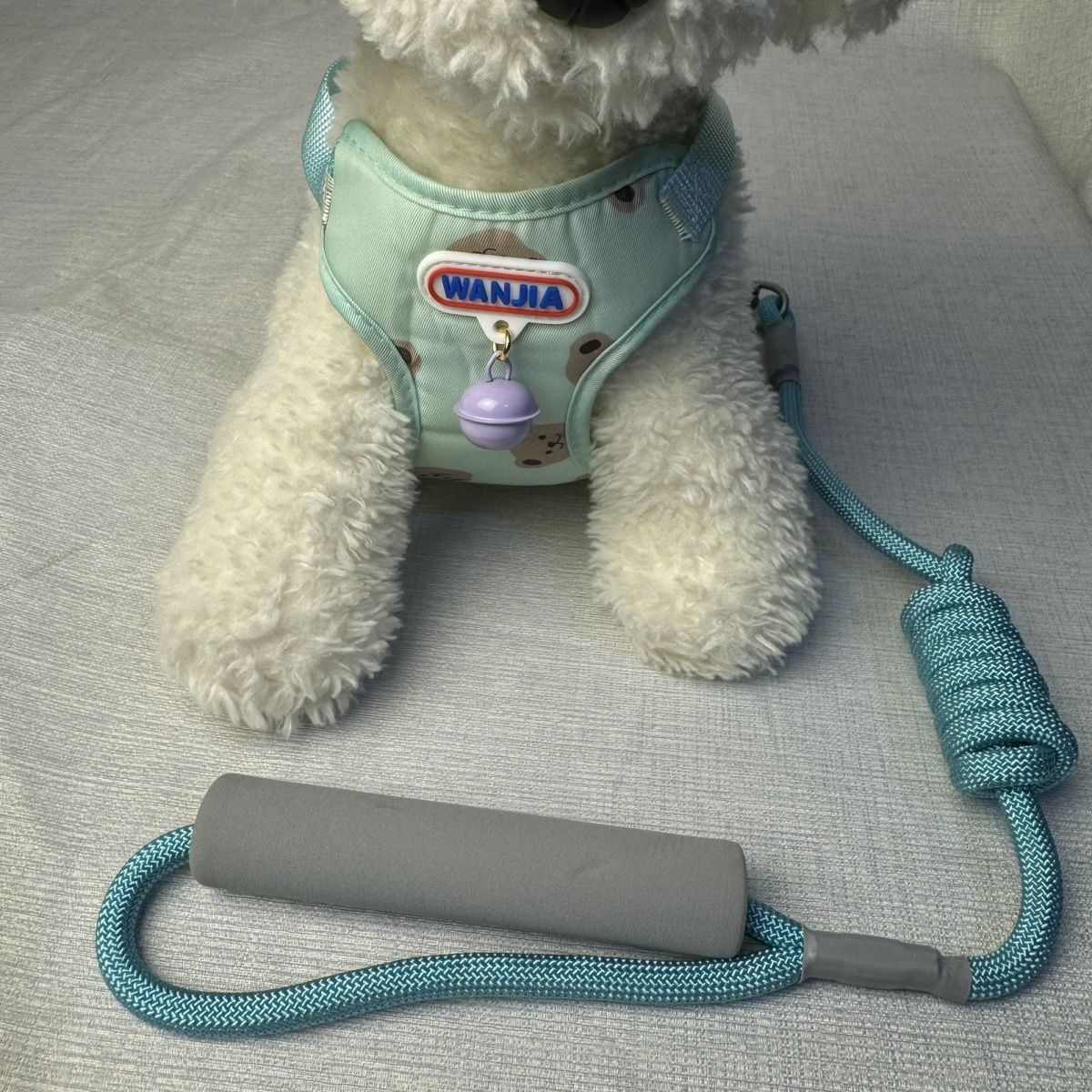 新型ベスト犬牽引ロープ犬チェーン快適通気防止中小型犬通用外出可愛い メガ割ワンピースパンツトートバッグ