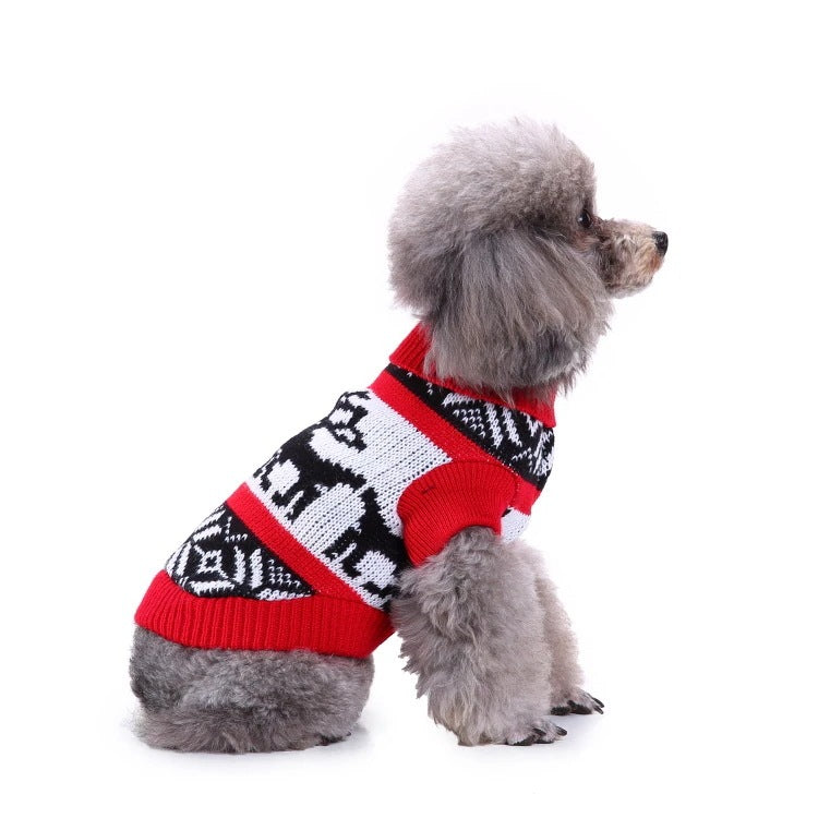 2023年新作入荷 ペット服 犬 服 Tシャツ ドッグウェア犬服クリスマス衣雪花セーターハロウィンペット服セーターヘラジカ衣犬セーター