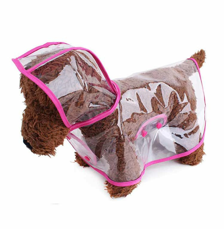 高評価 犬用 レインコート レインポンチョ ドッグウェア 雨具 カッパ 小型犬 中型犬 レインウェア クリア アウトドア ペット 犬 透明 フード付き パーカー 帽子付き 犬服 ペット服 梅雨 雨対策