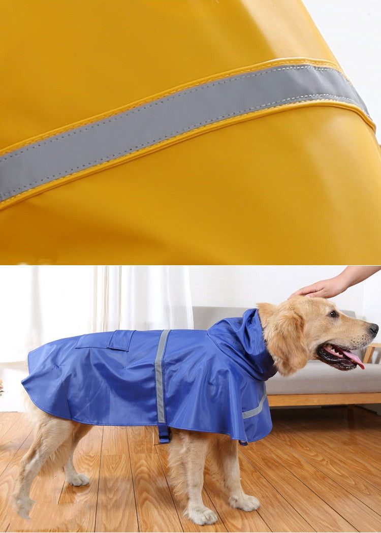 ペット レインコート 犬用 雨具 防水 ポンチョ 小型犬 ペットウェア かわいい 雨天対策 ポケット反射テープ付き 中型犬 大型犬 梅雨 散歩 雨具