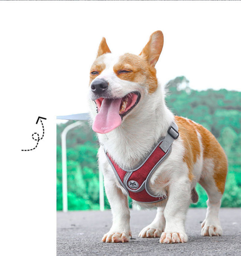 丈夫 ハーネス 大型犬 ハーネスリードセット犬用 小型犬 リフレクター付き 通気性 頑丈 2点 かっこいい 反射素材 犬 負担軽減 サイズ調整 衝撃緩和 中型犬