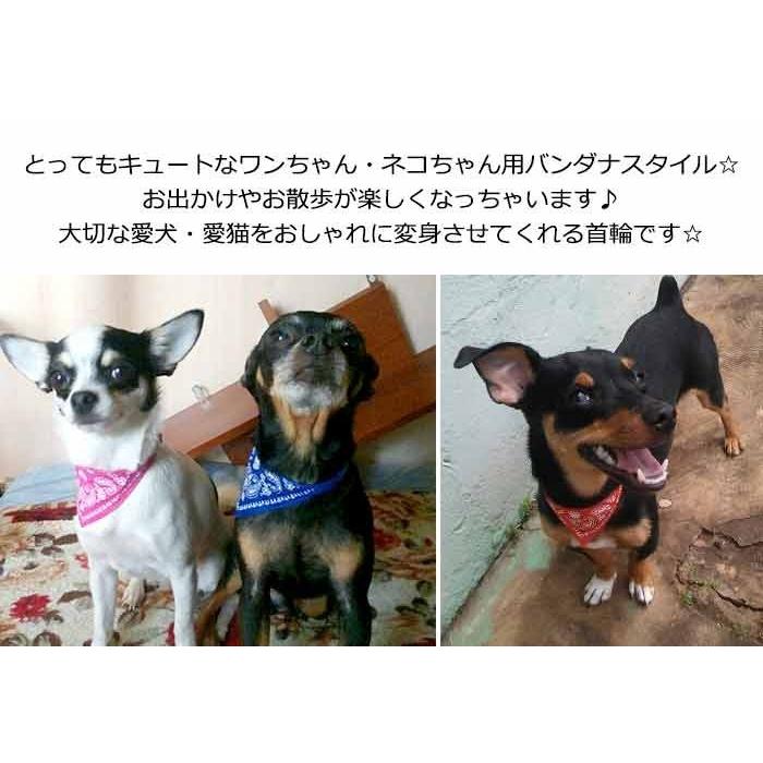 スタイル バンダナ ペット 服 犬 猫 首輪 ペットグッズ ベイズリー スカーフ キャット ドッグ