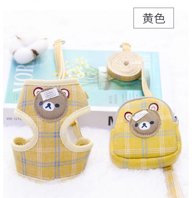 小型犬 軽量 リーシュ ペット用品 ハーネスリードセット 犬用ハーネス シンプル 犬用 ペットハーネス 97 胴輪 リード おしゃれ 犬 簡単装着 猫用 ネコ用ハーネス 2点セット お出かけ ハーネス