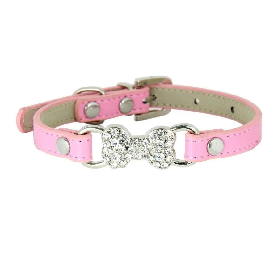 沸騰新柄追加 タイムセール首輪 犬用 ペット用品 犬用品 犬グッズ 小型犬 ドッグ イヌ リボン ラインストーン キラキラ かわいい おしゃれ お散歩 お出掛けquma