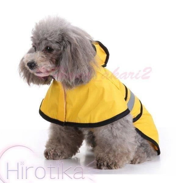 ペット服 レインコート 犬の服 ペット用品 ドッグウェア 雨具 ポンチョ 雨着 小型犬 中型犬 大型犬 フード付き 旅行 お出かけ 梅雨