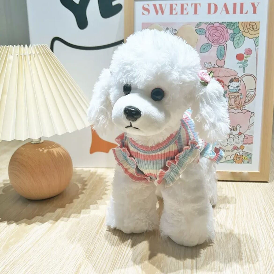 夏用 カラフルストライプ花柄ベスト 小型犬用 涼感素材 通気性抜群 トイ・プードル チワワ ポメラニアン 犬 服 犬 服 犬服 犬の服 ペット用品 ハーネス 小型犬