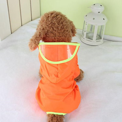 ペット服 犬 レインコート 犬レインコート 小型 中型犬 用 ペットレインコート 雨具 ドッグ ペット服 レインポンチョ カッパ 帽子付 レインウェア